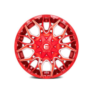 Fuel Twitch - D771 / Candy Red & Milled 6 LUG